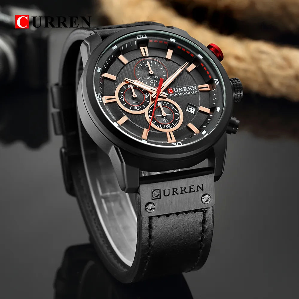 CURREN Fashion Date Quartz Men Watches Top Brand Luxury Male Clock